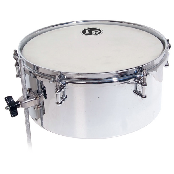 Latin Percussion LP812-C 12 inch Timbales Drum Set Timbales, Chrome 
