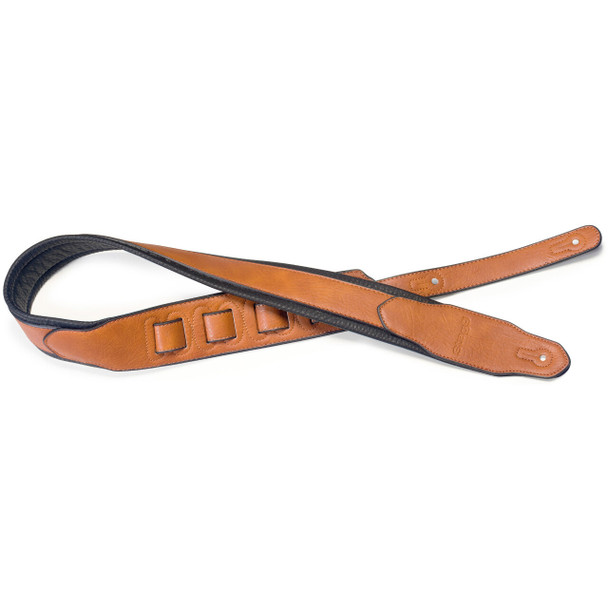 STAGG SPFL 40 HON Honey-Coloured Leatherette Guitar Strap with a Triangular End 