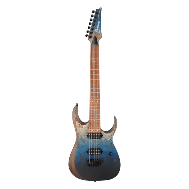 Ibanez RGD7521PB-DSF Axion Label 7-String Electric Guitar, Deep Seafloor Fade Flat 