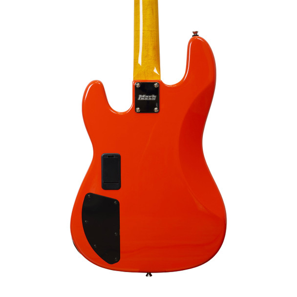 Markbass Gloxy 4 Maple Neck Bass Guitar, Fiesta Red 