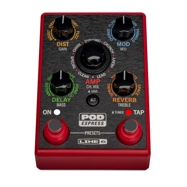 Line 6 POD Express Multi-Effects Pedal, Guitar Version 