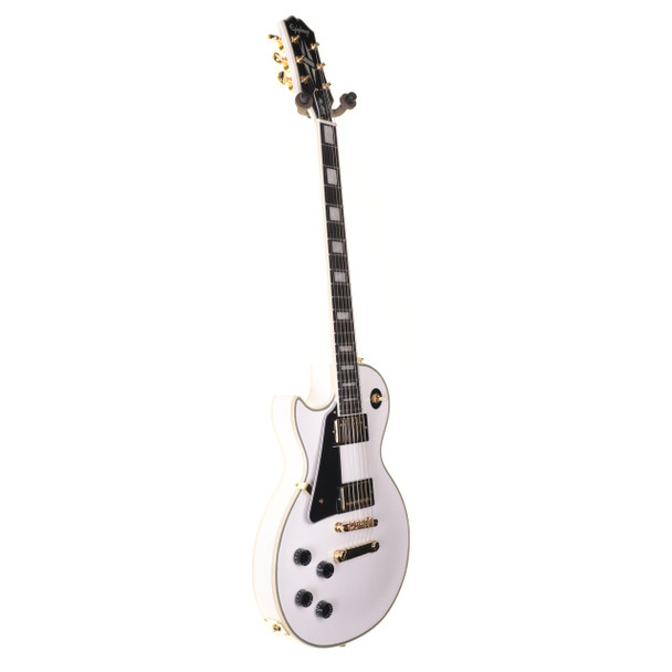 Epiphone Les Paul Custom Left-Handed Electric Guitar, Alpine White 