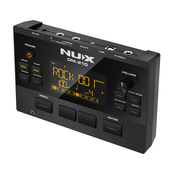 NUX DM-210 Mesh Electronic Drum Kit Bundle 