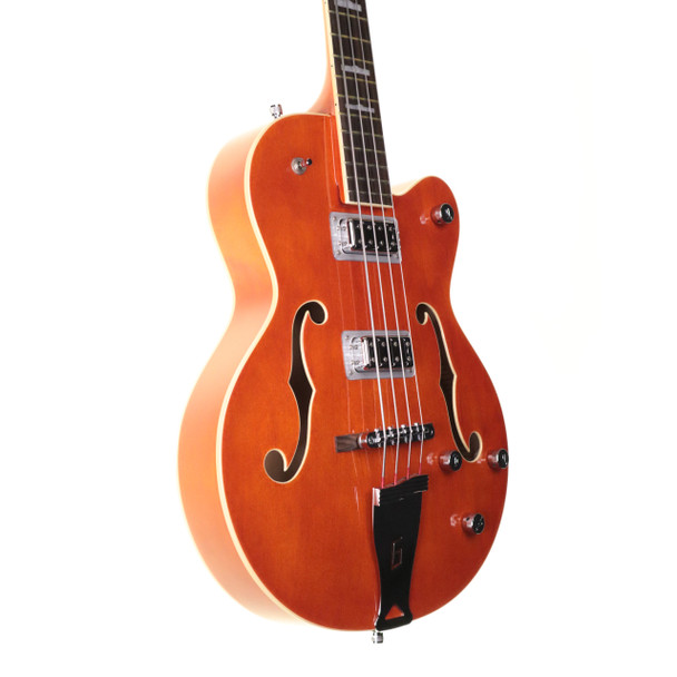 Gretsch G5440B Hollowbody Bass Guitar, Orange with Hard Case (pre-owned)