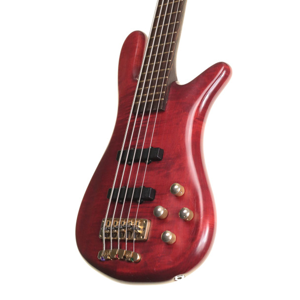 Warwick Streamer LX 5 String Bass Guitar Transparent Red with Gig Bag (pre-owned)