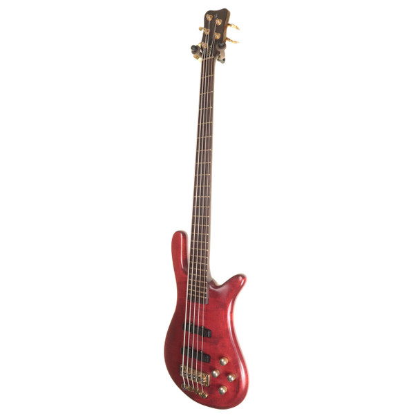 Warwick Streamer LX 5 String Bass Guitar Transparent Red with Gig Bag (pre-owned)