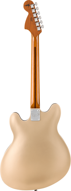 Fender Tom DeLonge Starcaster Electric Guitar, Satin Shoreline Gold, Rosewood 