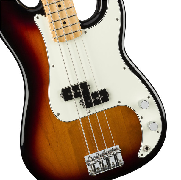 Fender Player Precision Bass Guitar, 3-Colour Sunburst, Maple Neck (b-stock)