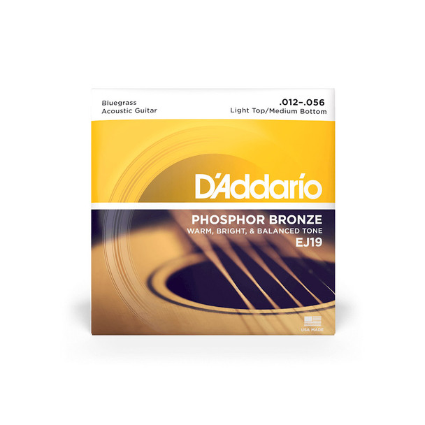 D’Addario EJ19 12-56 Phosphor Bronze Acoustic Guitar Strings 