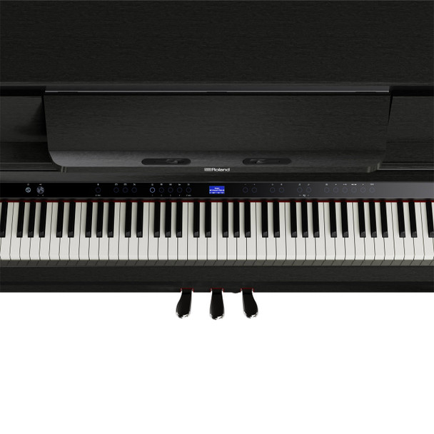 Roland LX-6-CH Luxury Upright Digital Piano, Charcoal Black 