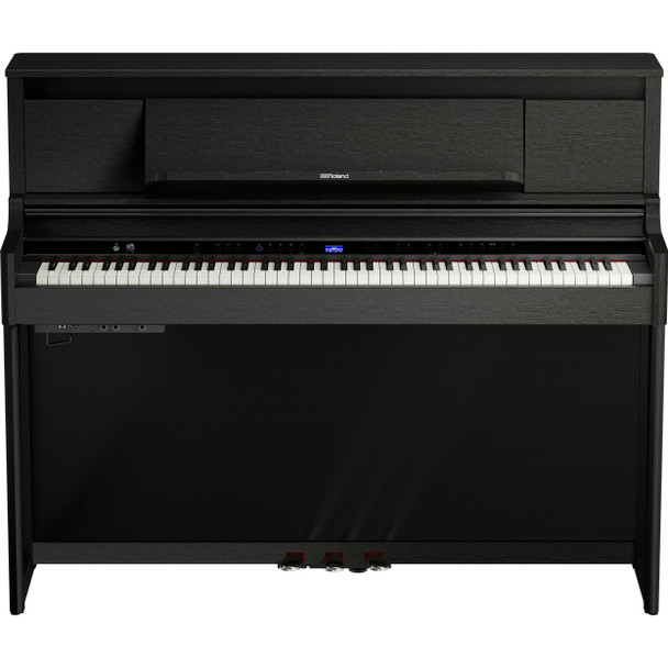 Roland LX-6-CH Luxury Upright Digital Piano, Charcoal Black 