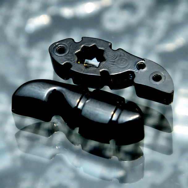 Tuner Fish Lug Locks, Black, 24 Pack 