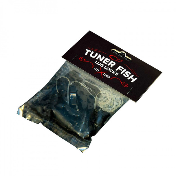 Tuner Fish Lug Locks, Black, 24 Pack 