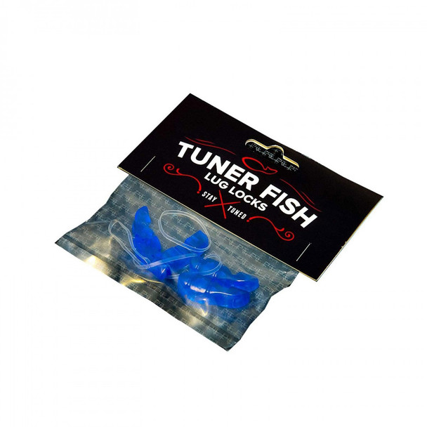 Tuner Fish Lug Locks, Blue, 4 Pack 