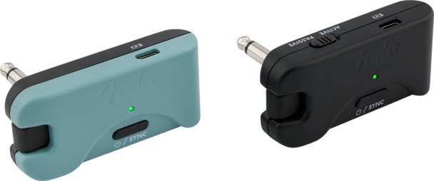 Fender Telepath Wireless System, Mystic Ice Blue and Black 