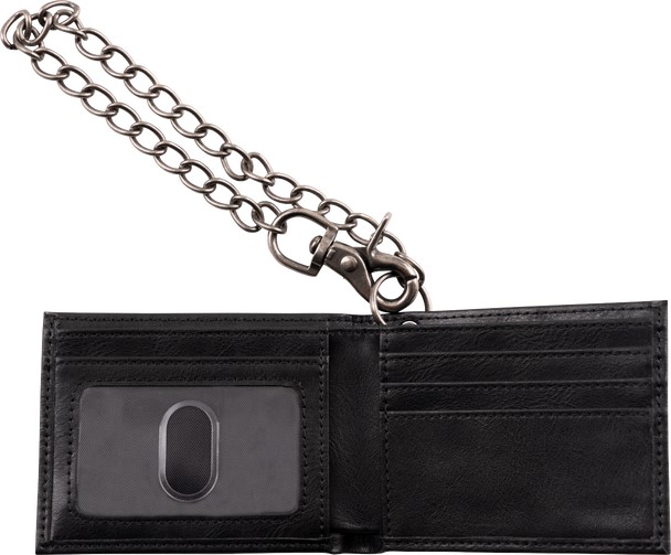 Jackson Limited Edition Leather Wallet with Chain, Brown 