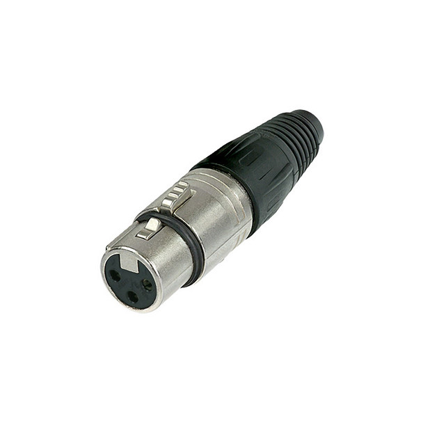 Neutrik NC3FX 3 Pin in-line Female XLR socket, Nickel 