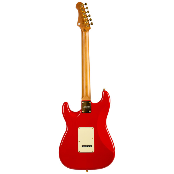 Jet JS-380 RD G Electric Guitar, Red with Gold Hardware 