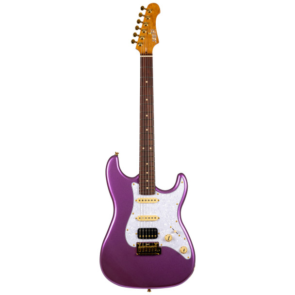 Jet JS-480 VI G Electric Guitar, Violet with Gold Hardware 