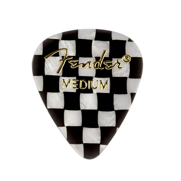 Fender 351 Shape Premium Picks, 12 Pack, Checker, Medium 