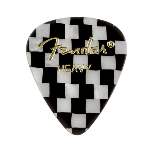 Fender 351 Shape Premium Picks, 12 Pack, Checker, Heavy 