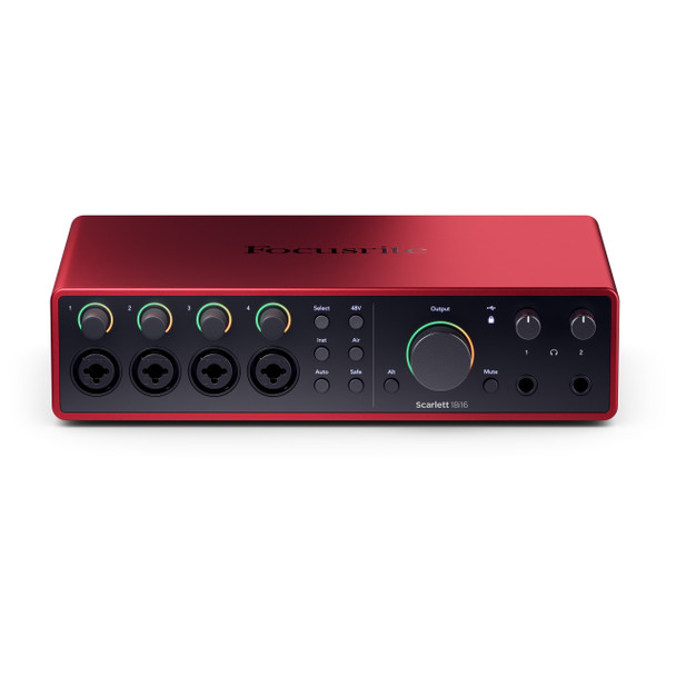 Focusrite Scarlett 18i16 (4th Gen) 18 Channel USB Audio Interface 