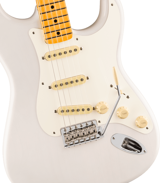 Fender Eric Johnson Stratocaster Electric Guitar, White Blonde 