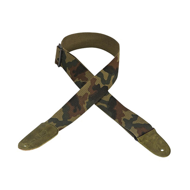 Levys MC8-CAM 2 inch Cotton Guitar Strap, Camouflage 