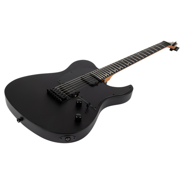 SPIRA T-400 Baritone Electric Guitar, Satin Black 
