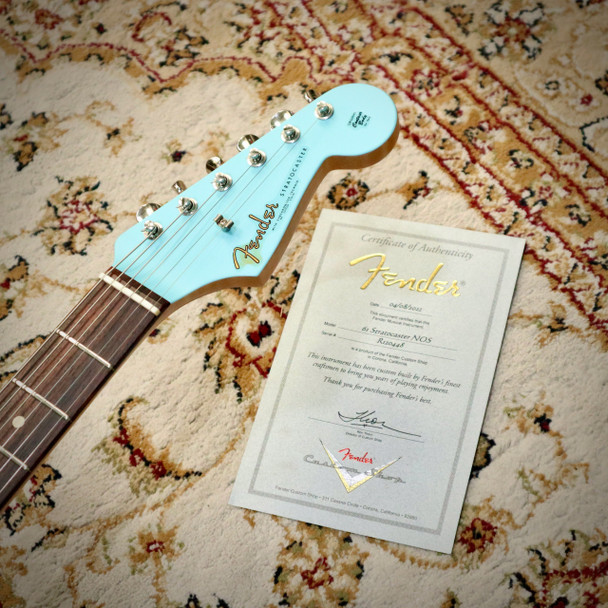 Fender Custom Shop 61 Stratocaster NOS Electric Guitar, Daphne Blue (pre-owned)