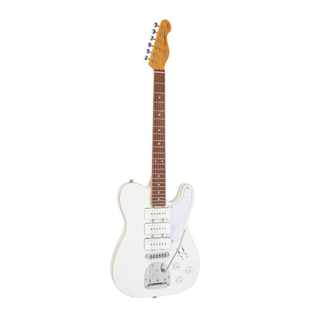 Vintage REVO Series Trio Electric Guitar, Arctic White - Absolute