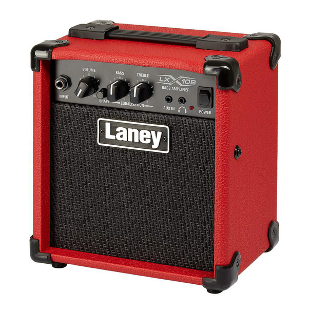 Laney LX15B-RED Bass Guitar Practice Amplifier, Red 
