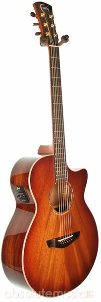 Faith FVBMB AAA Trembesi Venus Electro Acoustic Guitar, Blood Moon Burst 