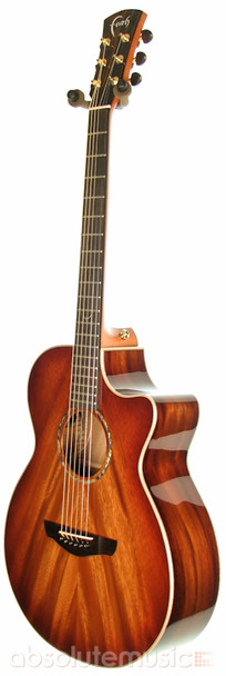 Faith FVBMB AAA Trembesi Venus Electro Acoustic Guitar, Blood Moon Burst 