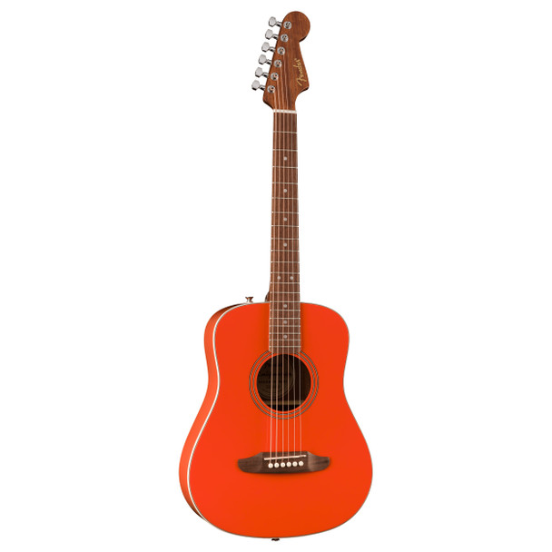 Fender California Standard Redondo Mini Acoustic Guitar with Bag, Fiesta Red 