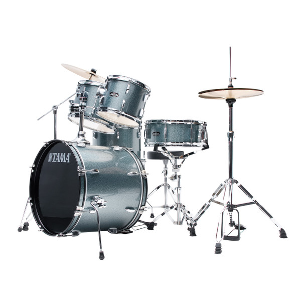 TAMA Stagestar 5 Piece Drum Kit with Hardware & Cymbals, Sea Mist Blue 