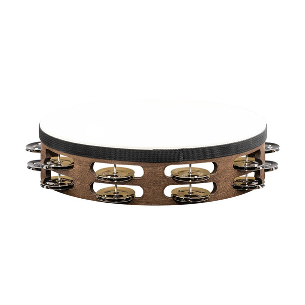 Meinl Percussion TAH2WB Traditional Wood Series Headed 10 Inch Tambourine 