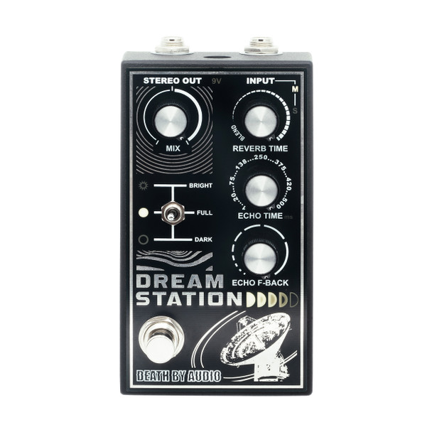 Death By Audio Dream Station Stereo Reverb and Delay Effects Pedal 