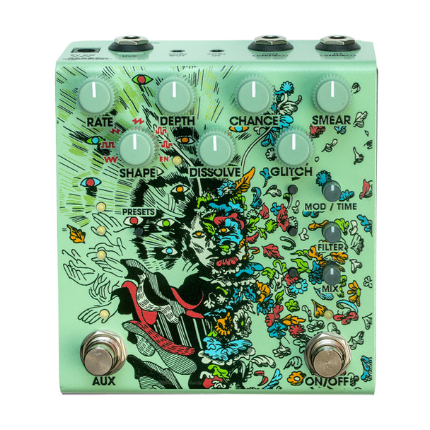 Old Blood Noise Endeavors Parting Glitch Delay  Effects Pedal, Green  