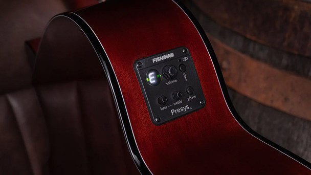 Faith Nexus Venus Cutaway Electro Acoustic Guitar. Thru-Cognac 