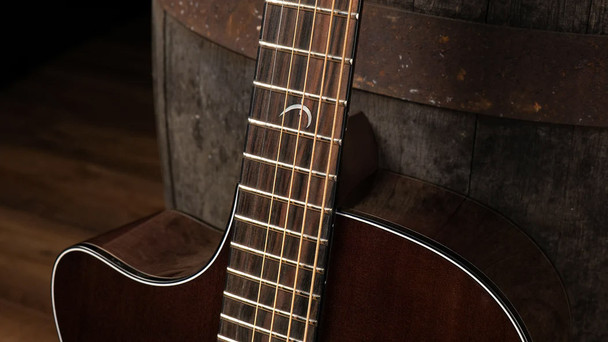 Faith Nexus Venus Cutaway Left Handed Electro Acoustic Guitar, Thru-Black 