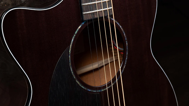 Faith Nexus Venus Cutaway Left Handed Electro Acoustic Guitar, Thru-Black 