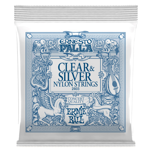 Ernie Ball Ernesto Palla Nylon Clear & Silver Classical Guitar Strings 