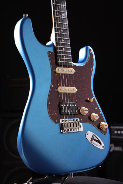 Patina PS-4 LPB Electric Guitar, Lake Placid Blue 