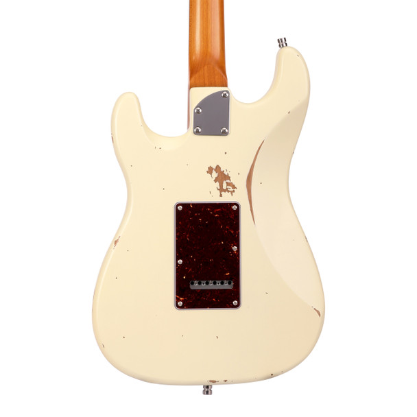 Patina PS-7 OW R Electric Guitar, Olympic White Relic 