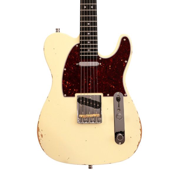 Patina PT-6 OW R Electric Guitar, Olympic White Relic 