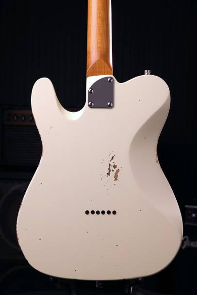 Patina PT-6 OW R Electric Guitar, Olympic White Relic 