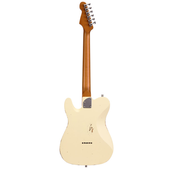 Patina PT-6 OW R Electric Guitar, Olympic White Relic 