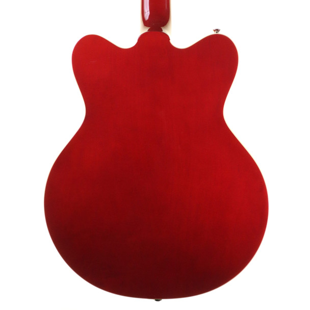 Gretsch G5442BDC Electromatic Hollow Body Short Scale Bass Guitar with Hard Case, Trans Red (pre-owned)