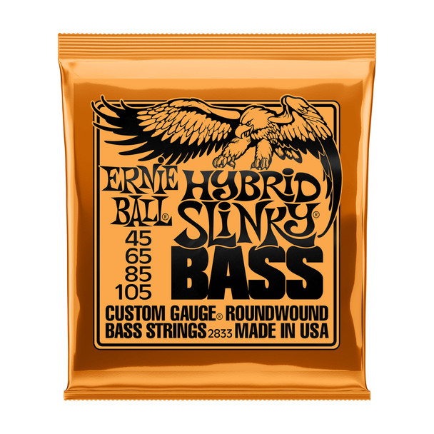 Ernie Ball Hybrid Slinky Bass Guitar Strings 45-105 